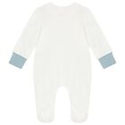 Baby Boys Ivory & Blue Babygrow Gift Set, 1, hi-res