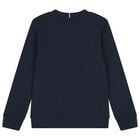Boys Navy Blue Logo Sweatshirt, 1, hi-res