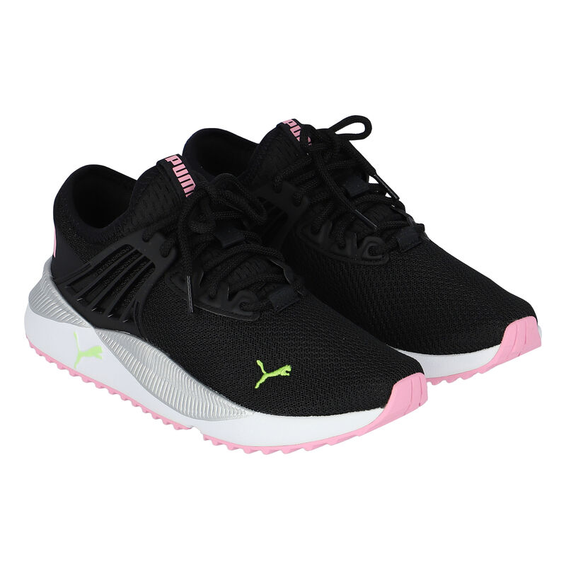 Puma Girls Black & Pink Pacer Future Trainers | Junior Couture USA