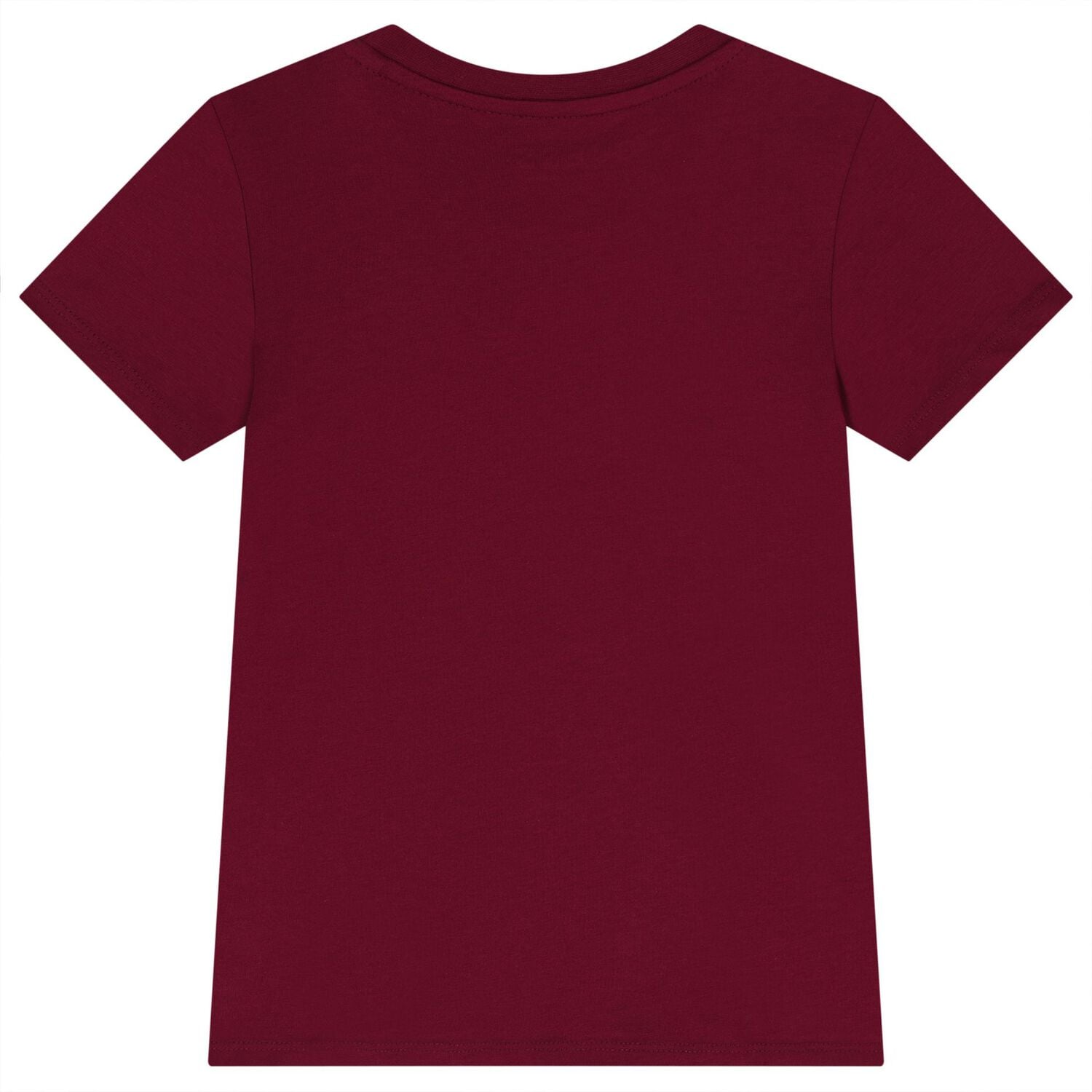 Boys Burgundy Teddy Bear Logo T-Shirt, 3, hi-res