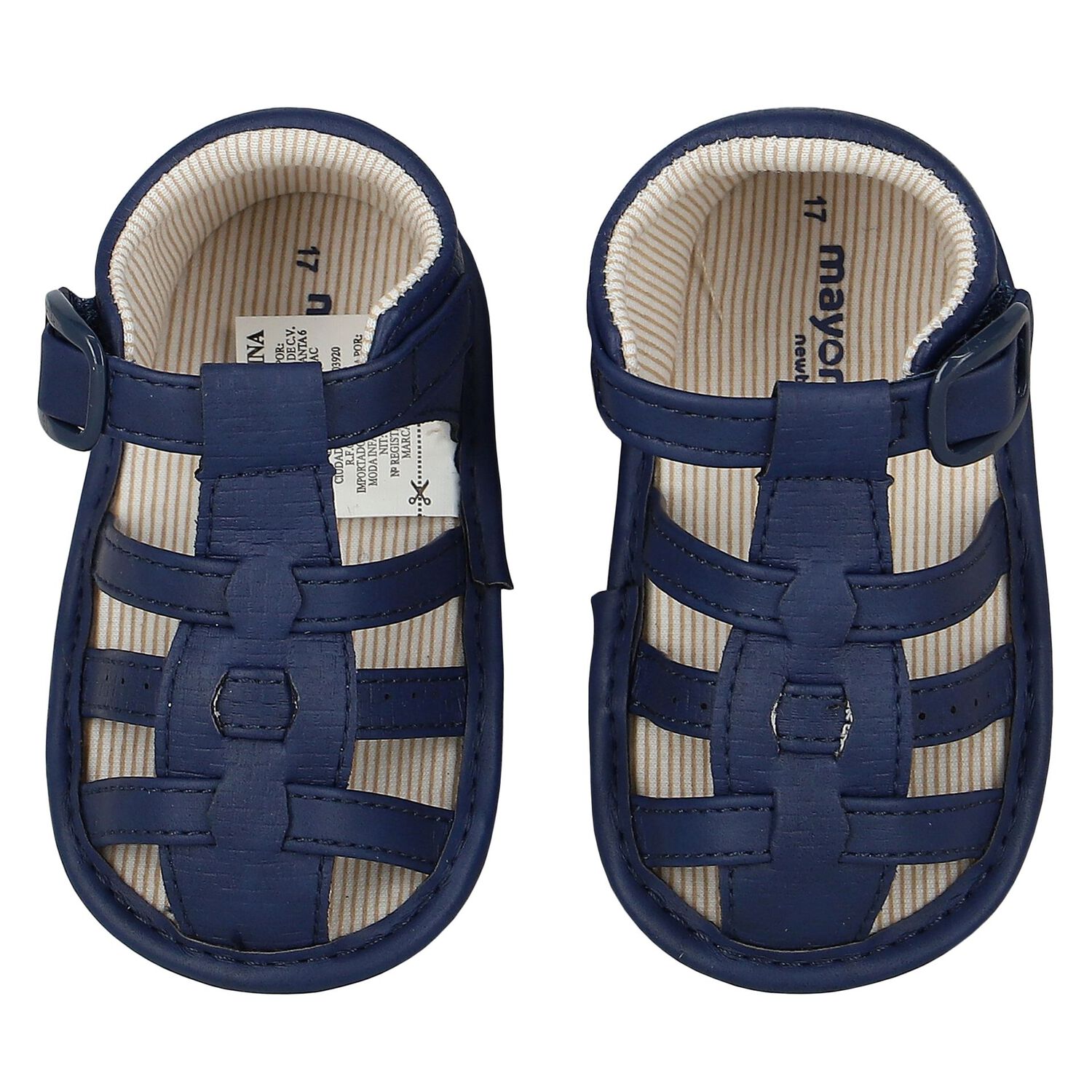 Baby Boys Navy Blue Sandals, 2, hi-res image number null