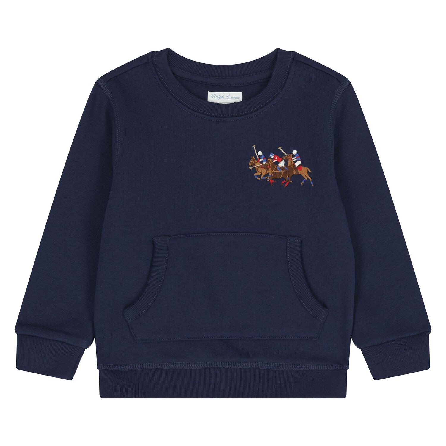 Baby Boys Navy Blue Logo Tracksuit, 1, hi-res