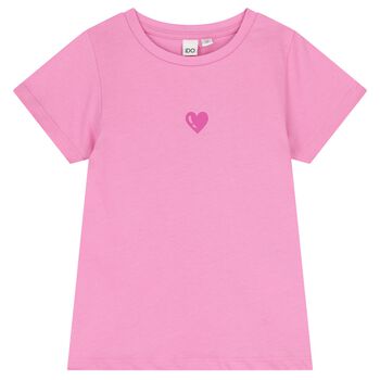 Girls Pink Heart T-Shirt