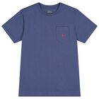 Boys Navy Blue Logo T-Shirt, 1, hi-res