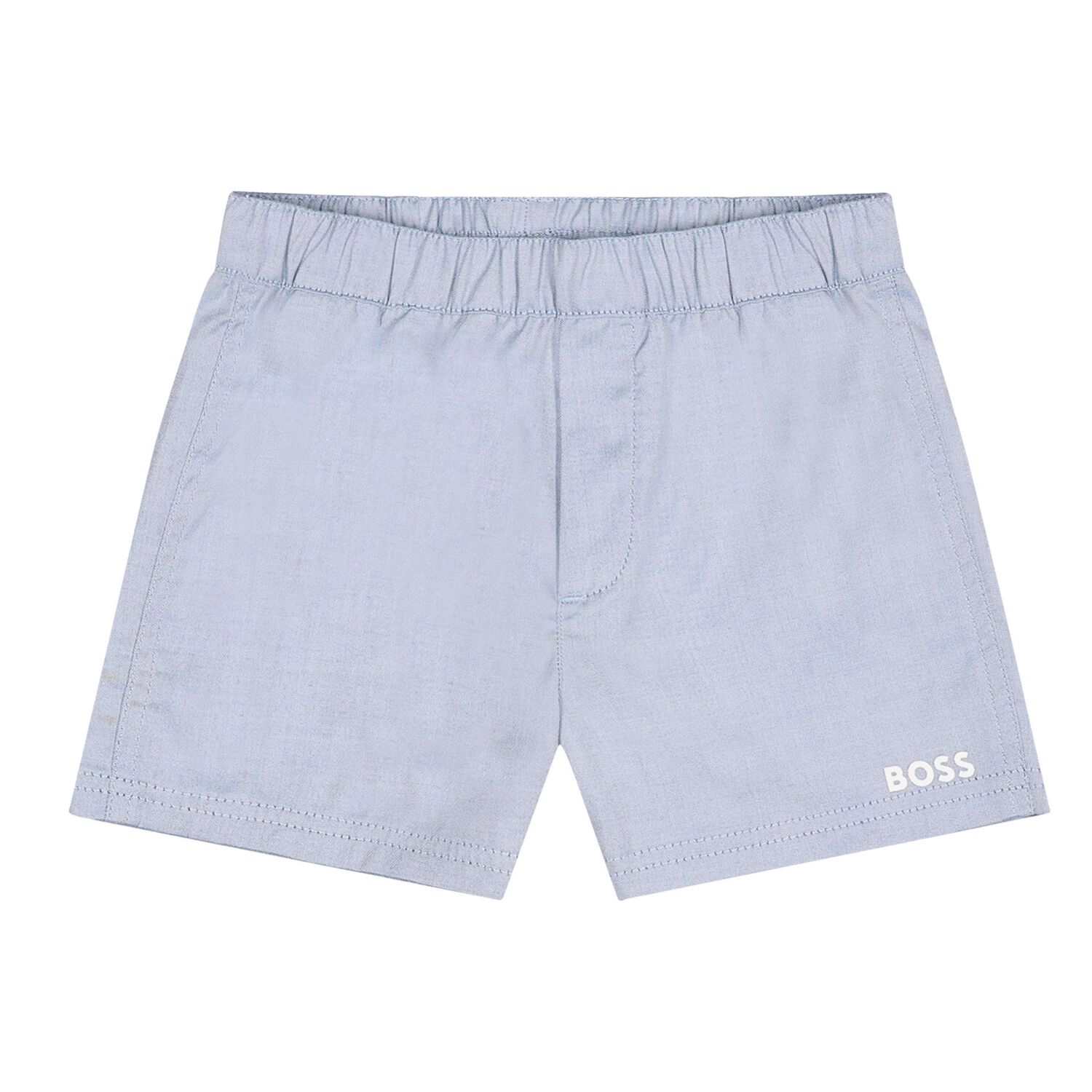 Baby Boys Blue Logo Shorts Set, 1, hi-res