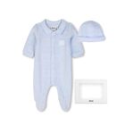 Baby Boys Blue Logo Babygrow Gift Set, 2, hi-res