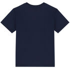 Boys Navy Thunderbolt Logo T-Shirt, 3, hi-res