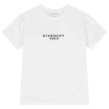 Girls White Logo T-Shirt