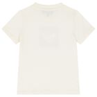 Boys Navy Blue, Ivory & Beige T-Shirts (3 Pack), 1, hi-res