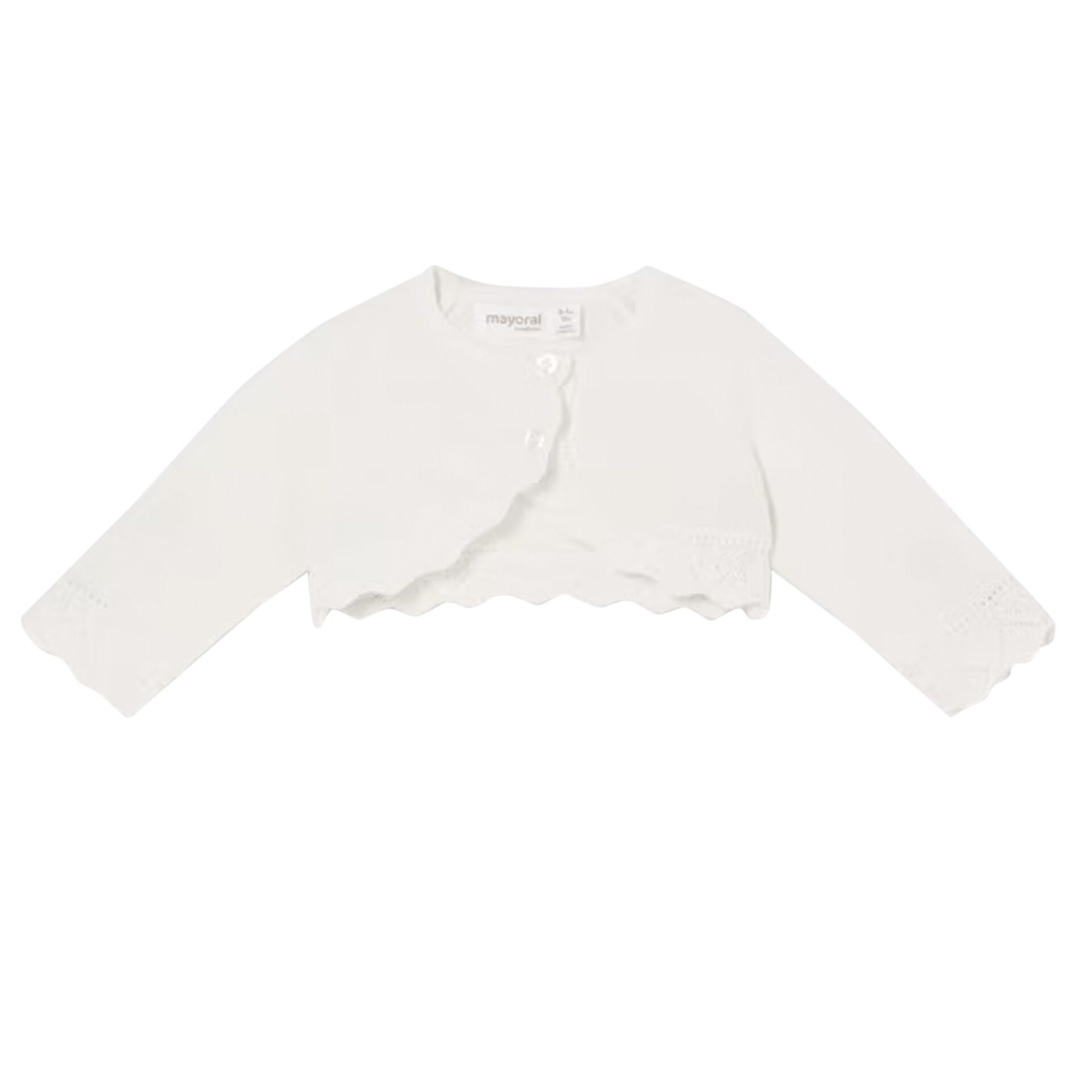 Mayoral white cardigan clearance