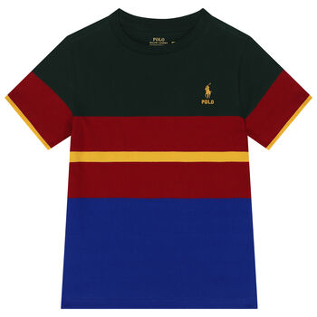 Boys Multi-Colored Logo T-Shirt