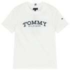 Boys White Logo T-Shirt, 4, hi-res