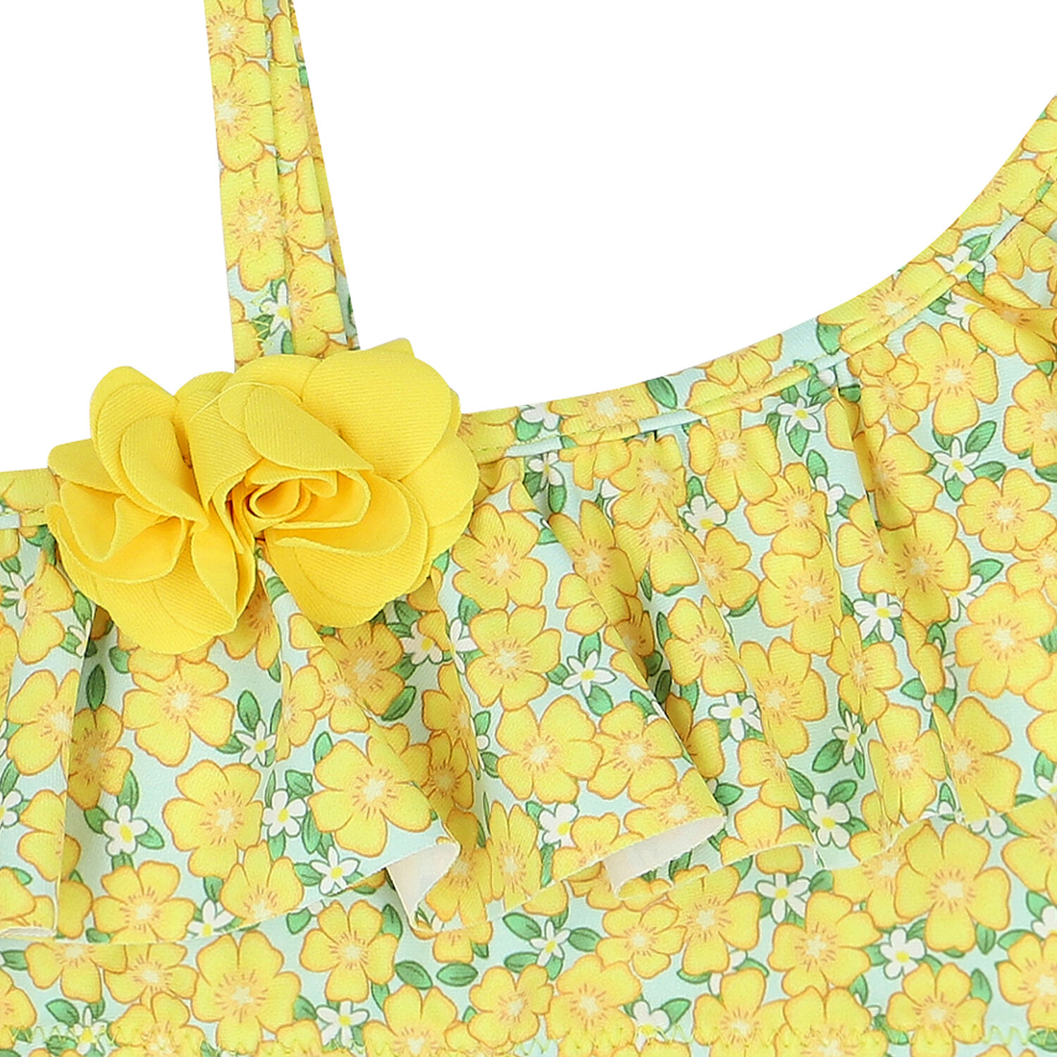 مايوه بيكيني باللون الأصفر والزهري, 1, hi-res