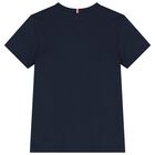 Boys Navy Blue Logo T-Shirt, 2, hi-res