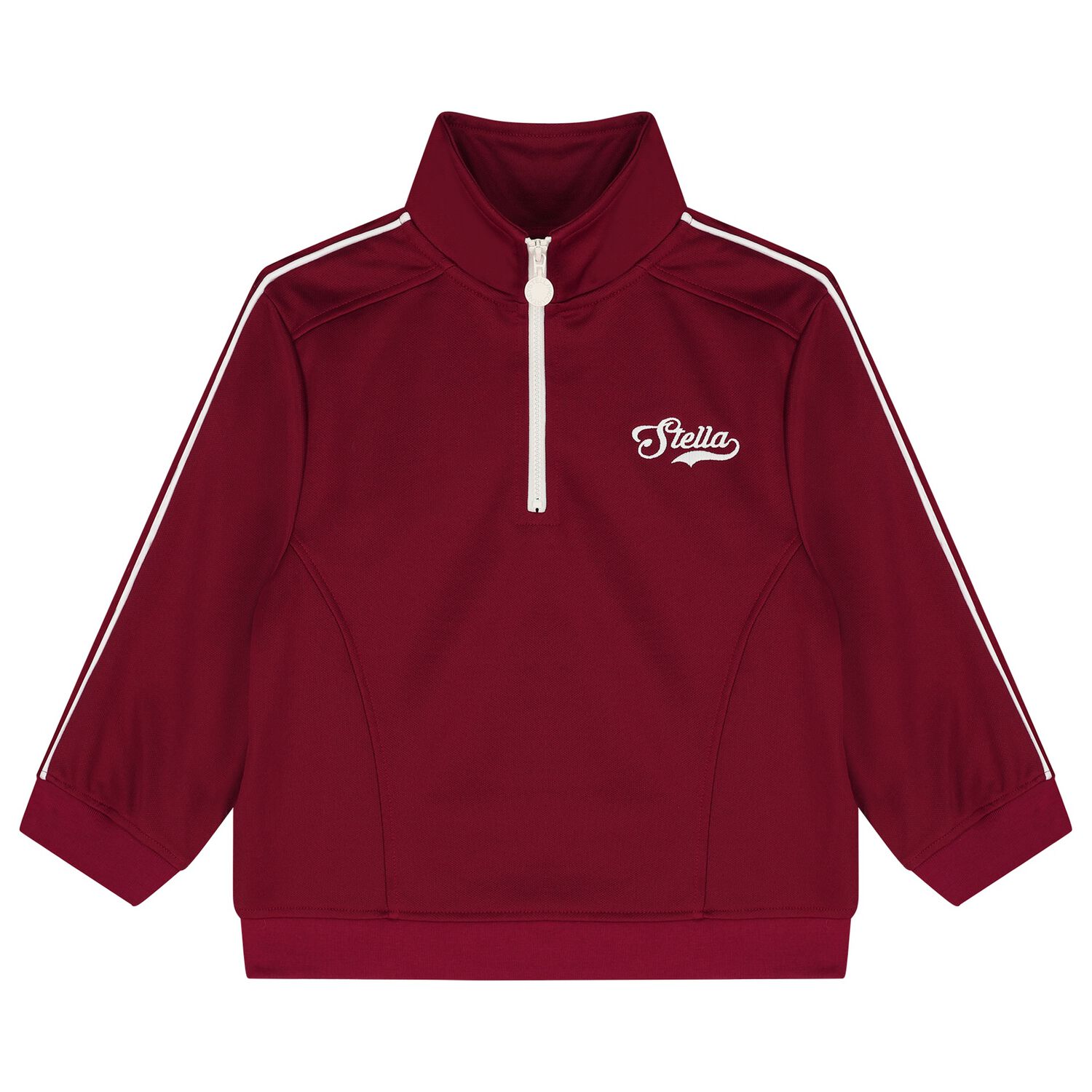 Girls Burgundy Logo Sweatshirt, 1, hi-res