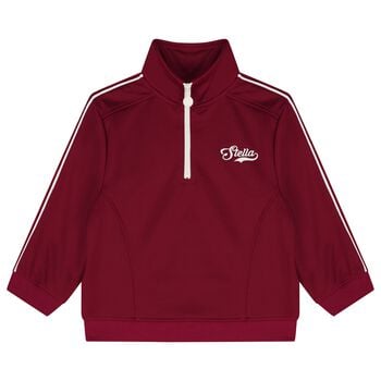 Girls Burgundy Logo Sweatshirt
