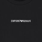 Boys Black Logo Swetatshirt, 1, hi-res