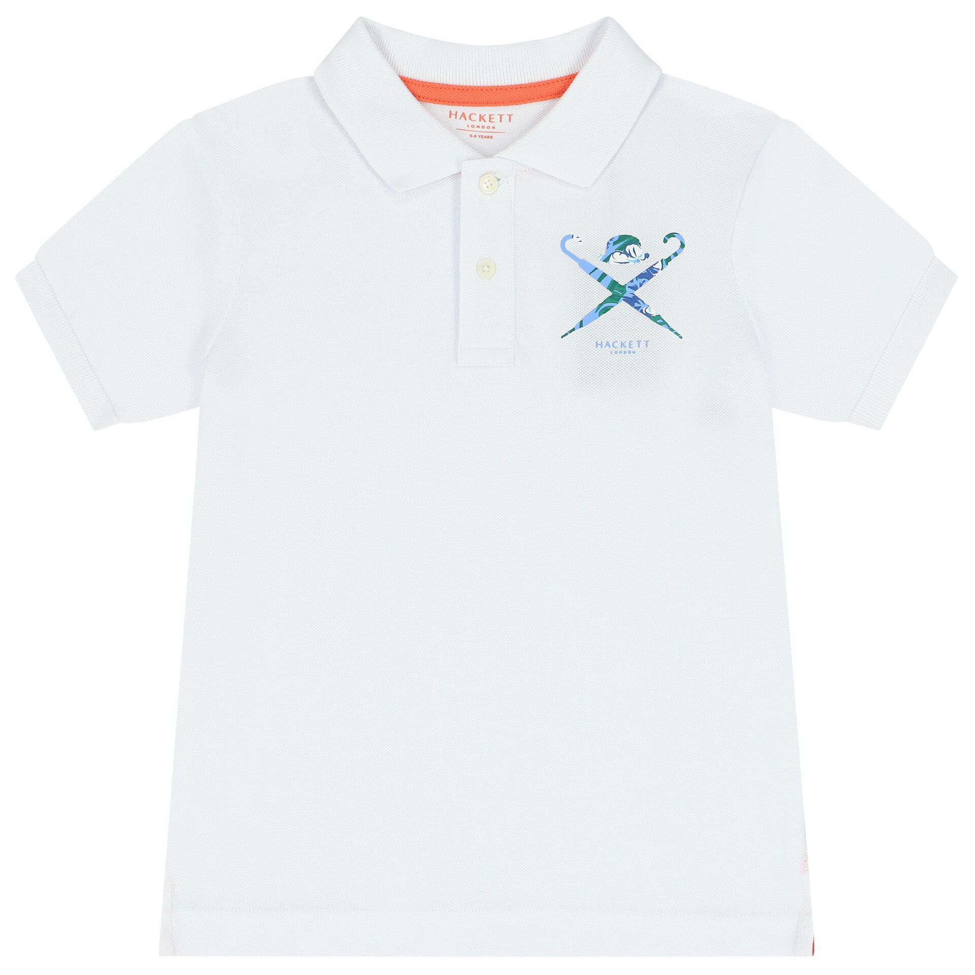 Hackett London Boys White Logo Polo Shirt Junior Couture Bahrain