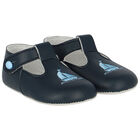 Baby Boys Navy Blue Pre Walker Shoes, 3, hi-res