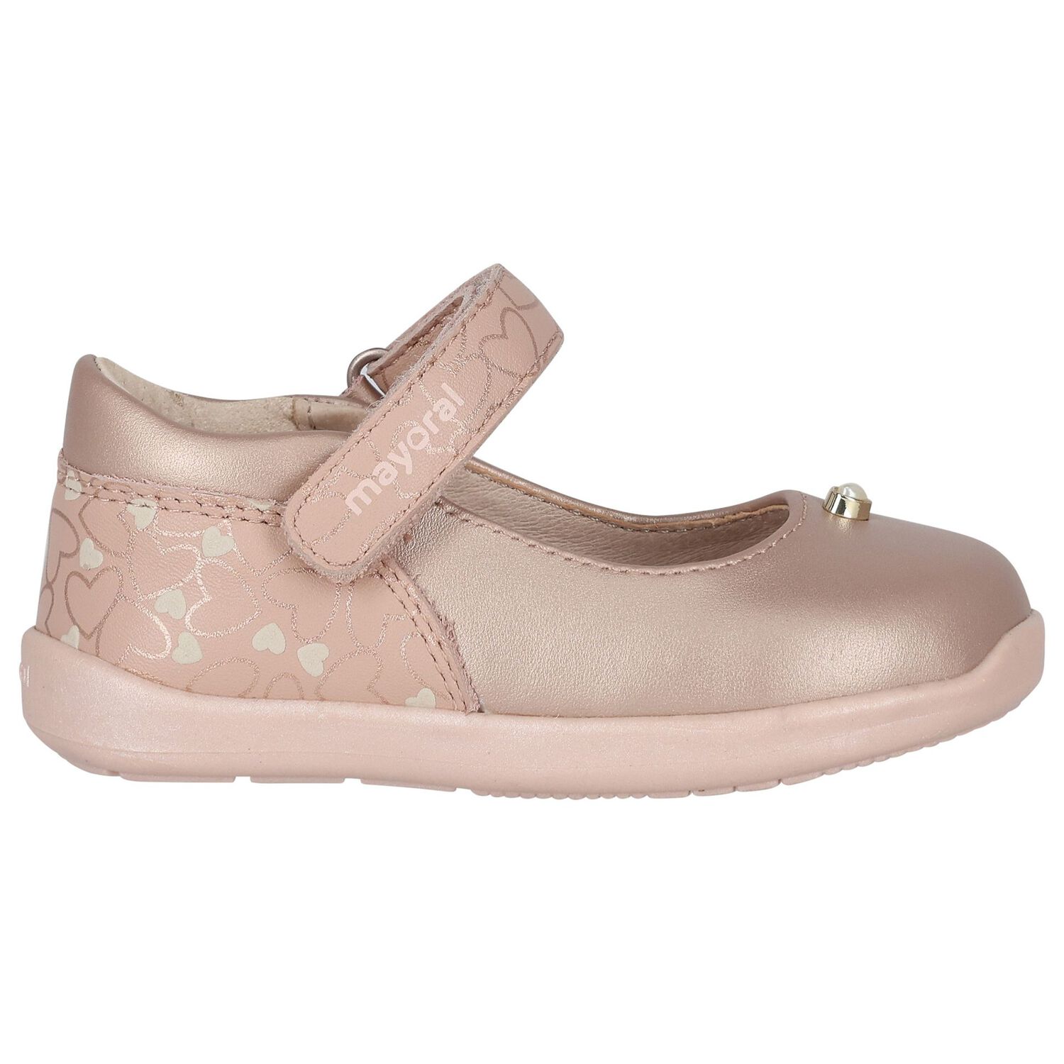 Younger Girls Rose-Gold Shoes, 1, hi-res image number null