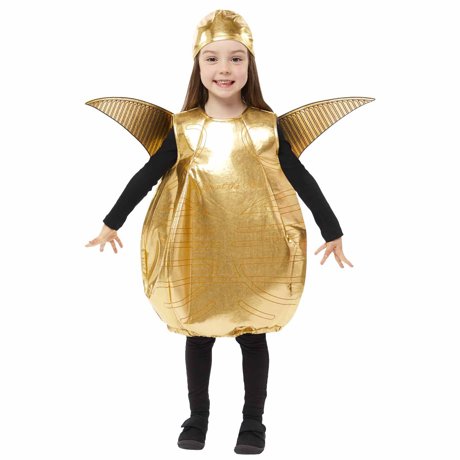Girls Golden Snitch Costume, 1, hi-res image number null