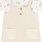 Beige & Ivory Baby Bunny Romper, 1, hi-res