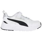 White & Black Trinity Trainers, 1, hi-res