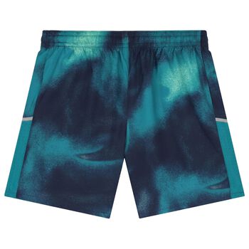 Boys Navy Blue & Green Miller Dri-FIT Shorts