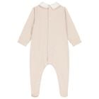 Baby Boys Beige Teddy Bear Babygrow Set, 2, hi-res