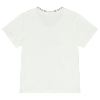 Baby Boys White Star T-Shirt, 1 Baby Boys White Star T-Shirt