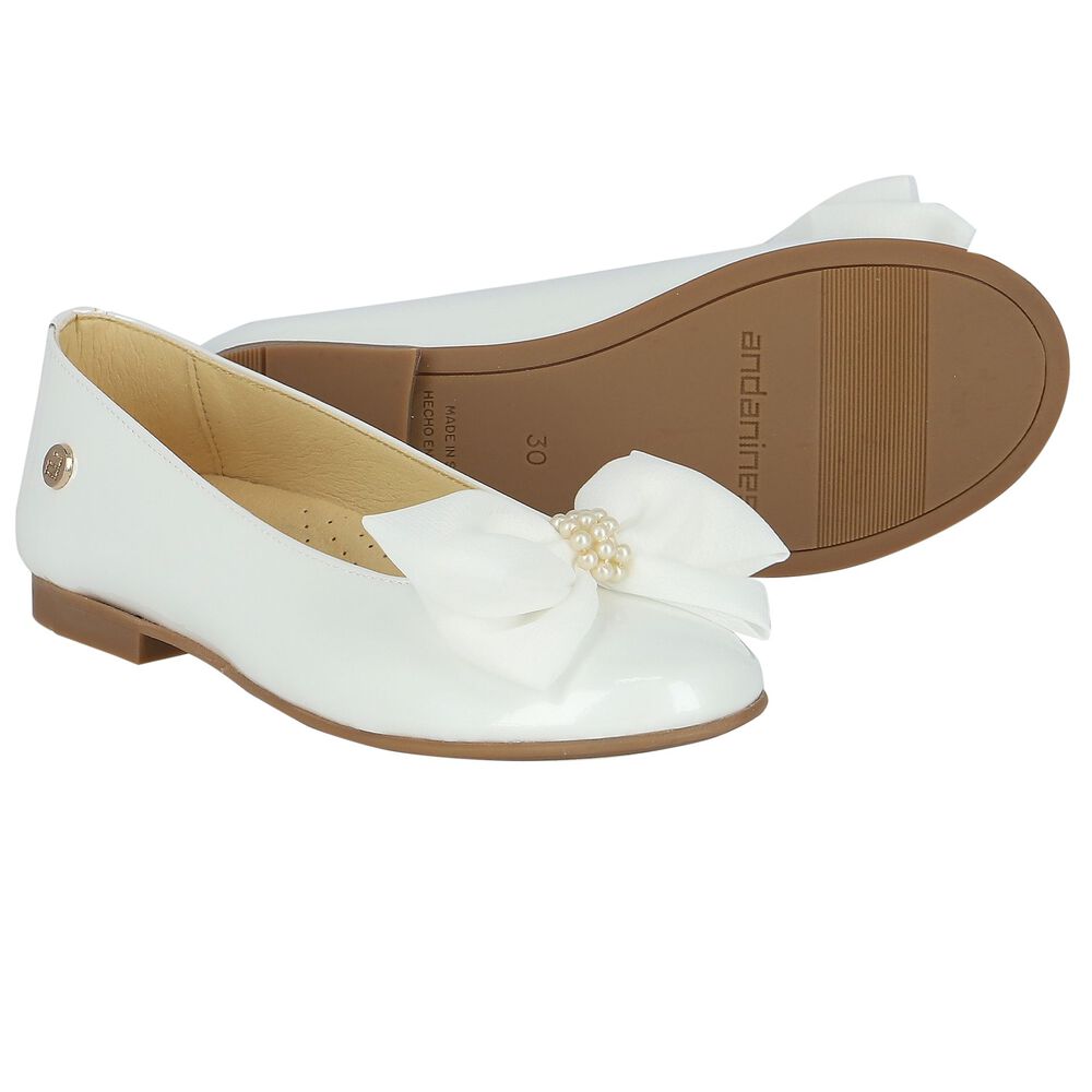 Andanines Girls Shoes In Gold 2