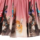 Girls Pink Cat Skirt, 1, hi-res