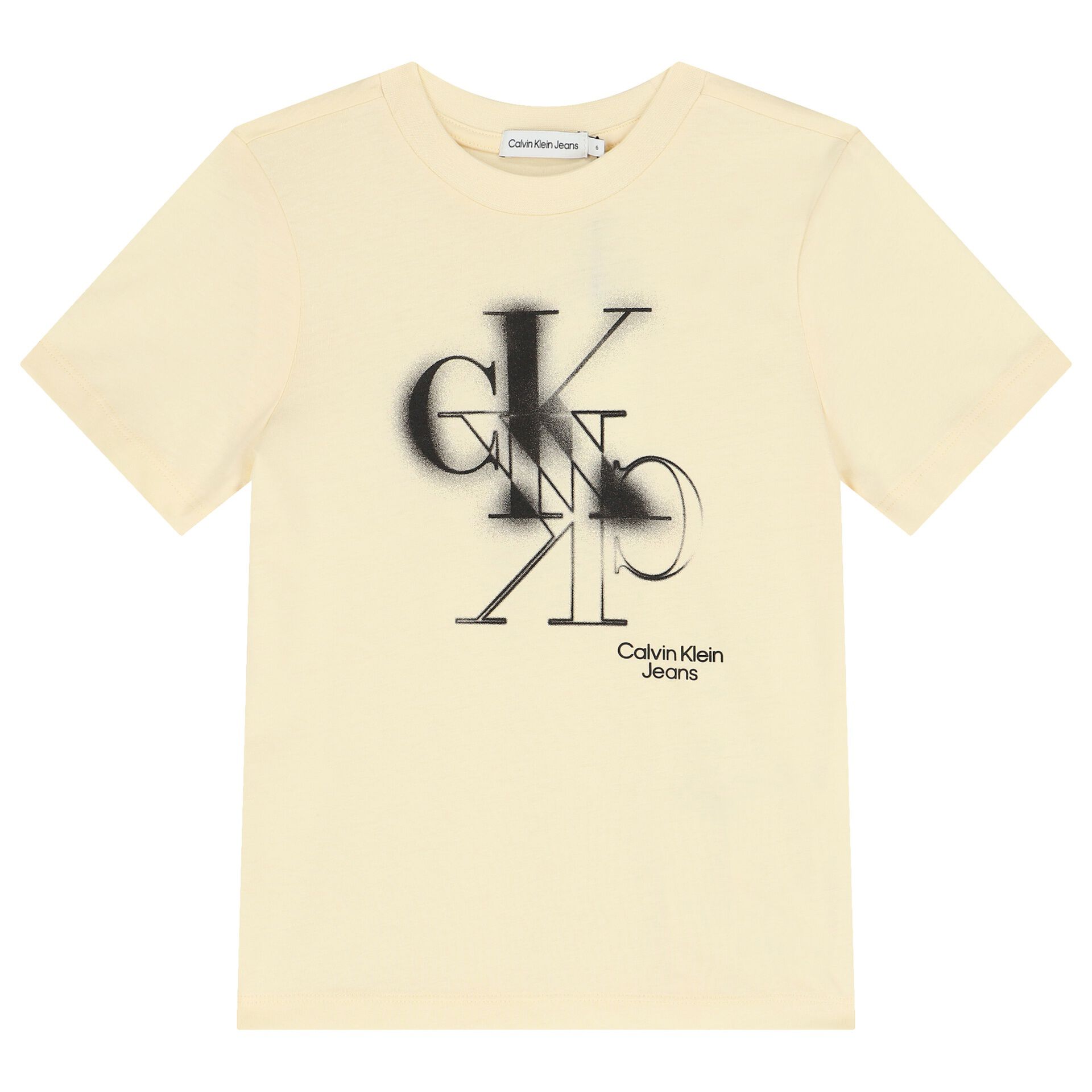Calvin Klein Boys Beige Logo T Shirt Junior Couture Bahrain