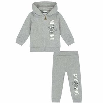 Grey Teddy Logo Tracksuit