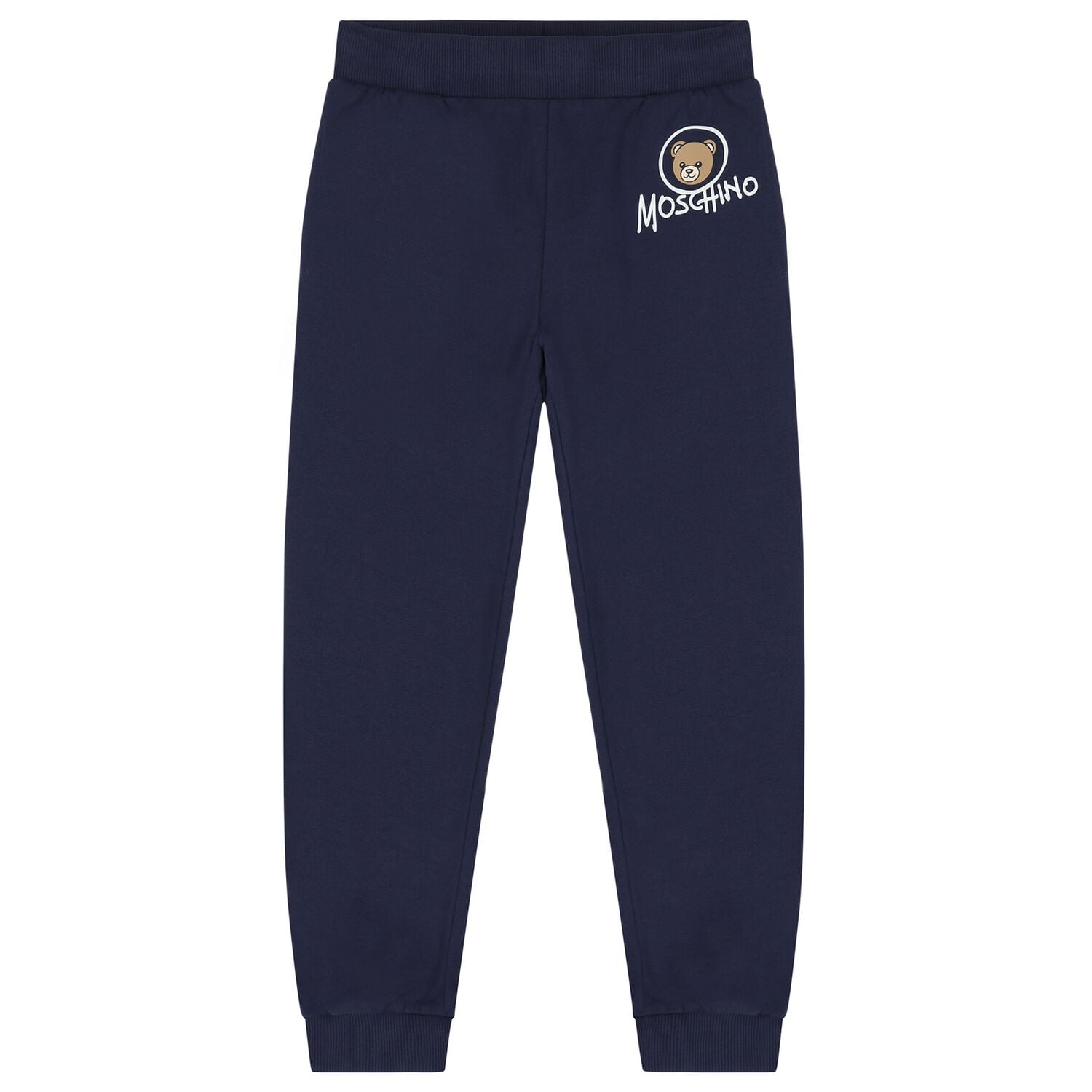 Navy Blue Teddy Bear Logo Joggers, 1, hi-res