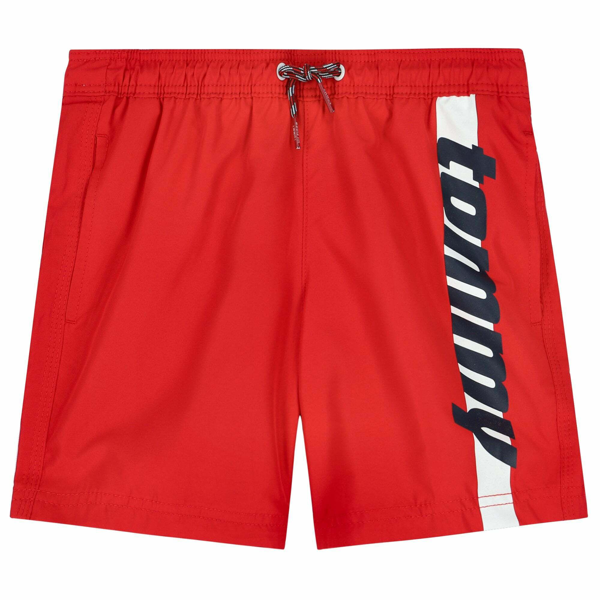Red tommy shorts hotsell
