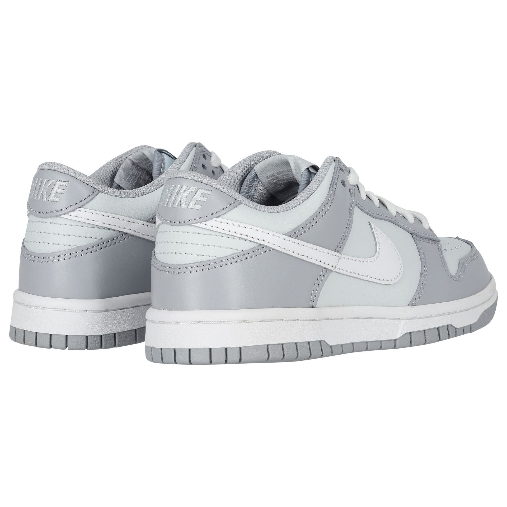 Nike Kids Grey & White Dunk Low Trainers | Junior Couture USA