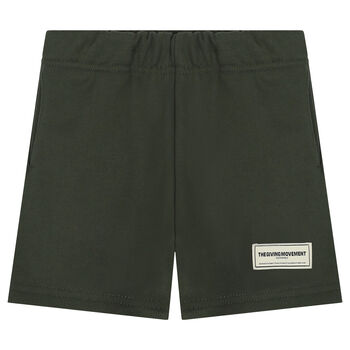 Khaki Logo Shorts