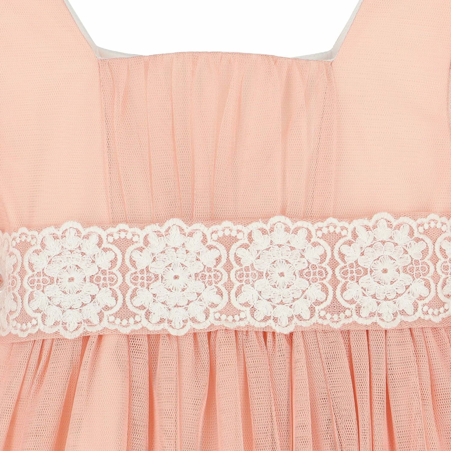 Girls Pink Tulle & Lace Dress, 1, hi-res image number null
