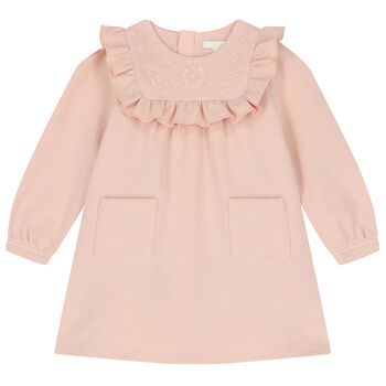 Younger Girls Pink Logo Dress