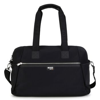 Mini Me Black Logo Changing Bag ( 43CM )