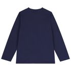 Boys Navy Blue Cars Pyjamas, 1, hi-res