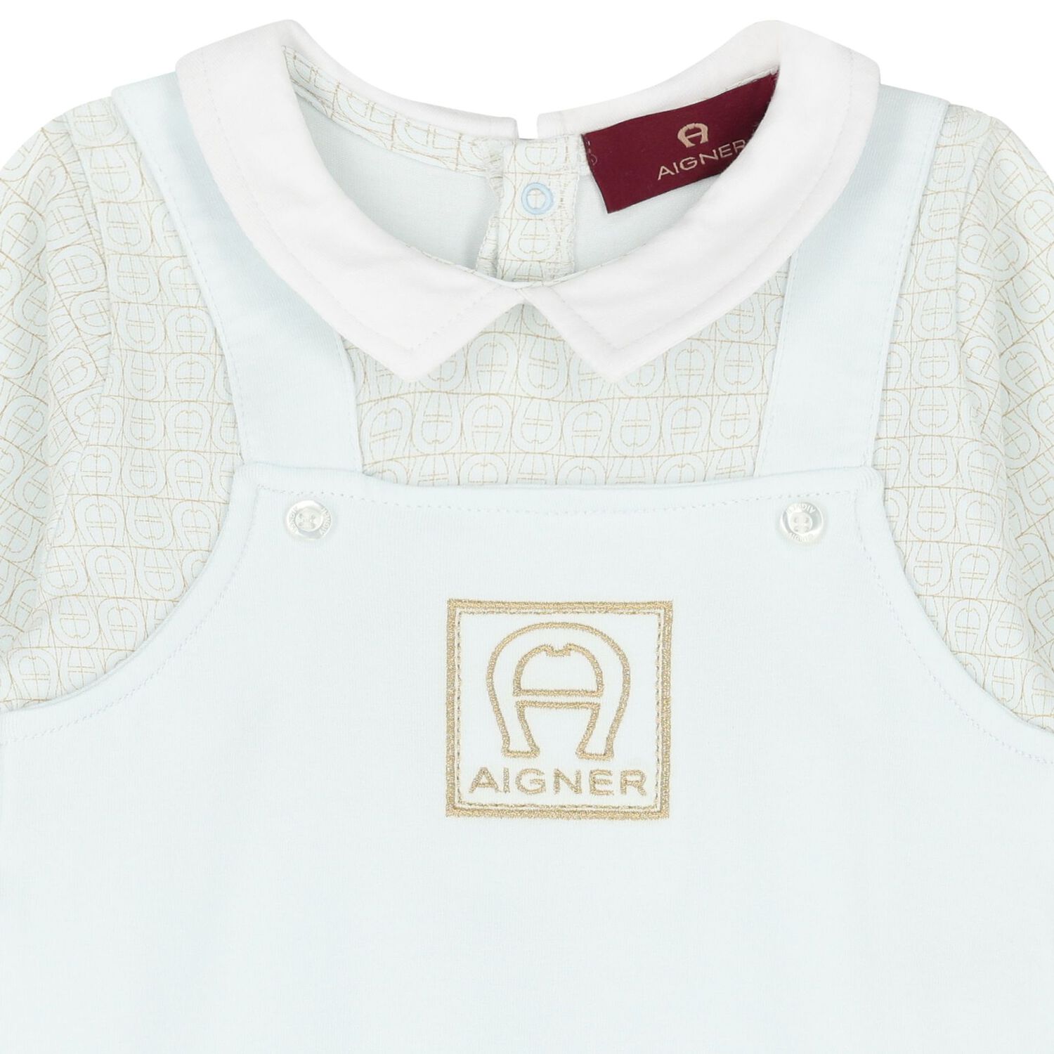 افرول اولاد بالشعار باللون الأزرق للأطفال, 2, hi-res