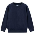 سويت شيرت اولاد بالشعار باللون الازرق , 2, hi-res