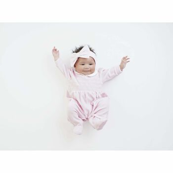 Baby Girls Pink Hearts Babygrow