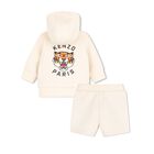 Younger Beige Tiger Logo Shorts Set, 1, hi-res