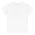 Girls White Logo T-Shirt, 1, hi-res