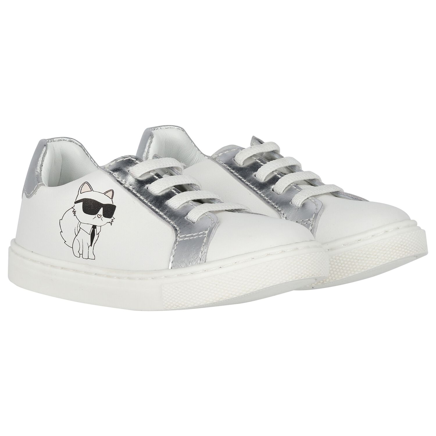 White Ikonik Choupette Trainers , 1, hi-res image number null