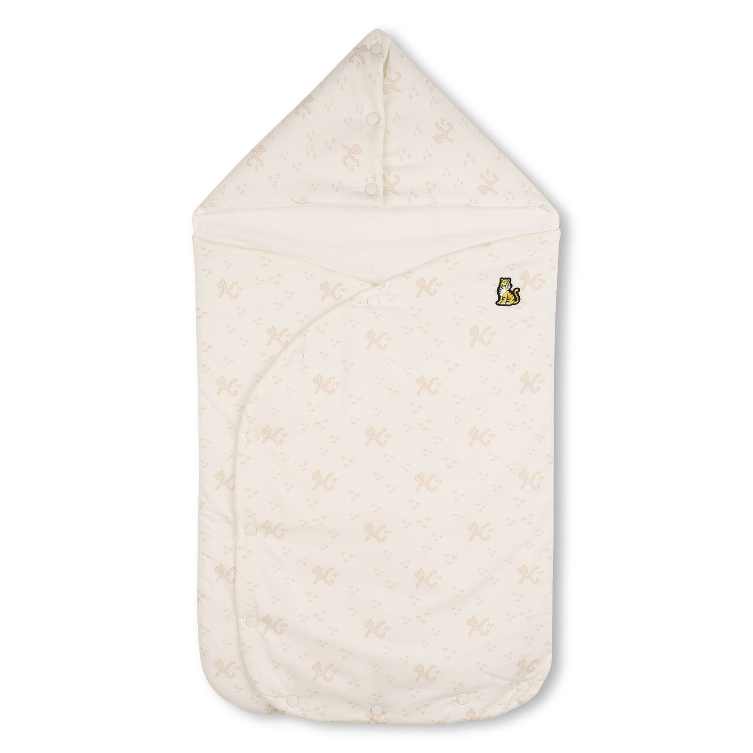 Ivory & Beige Tiger Logo Baby Nest, 1, hi-res