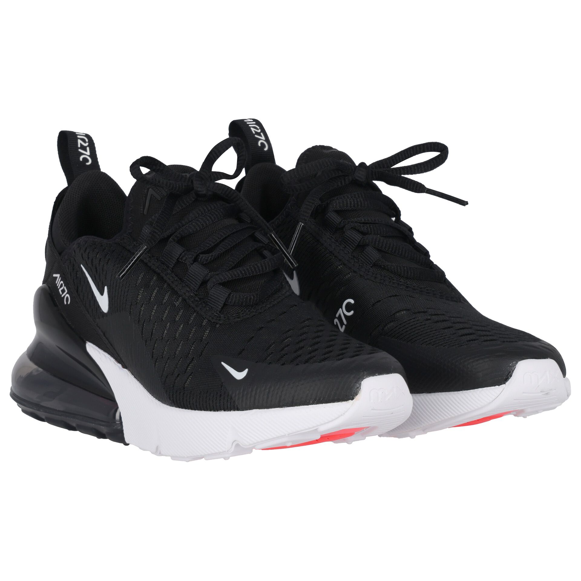 black and white nike 270 junior